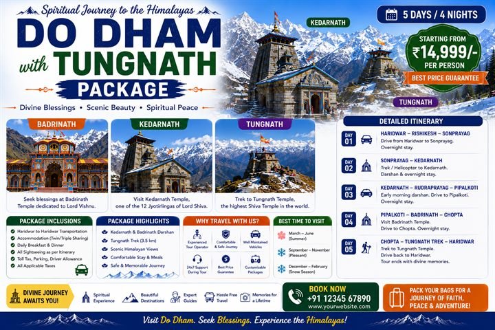 Do Dham 6 Days Itinerary